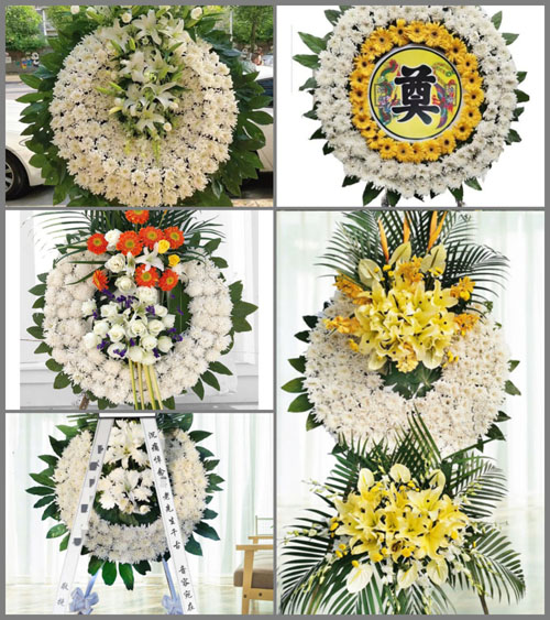 安徽池州市东至县龙泉镇松田村花圈速递